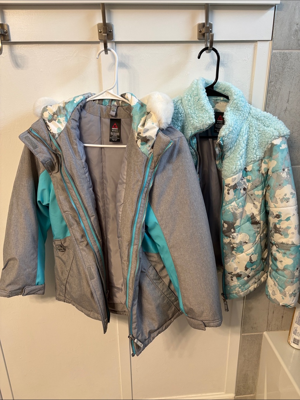 Gerry Weber Girls' Aqua & Gray Puffer Jacket Set